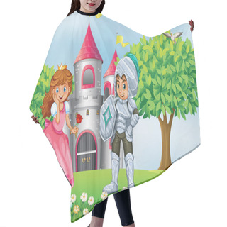 Personality  Princess And Knight Hair Cutting Cape