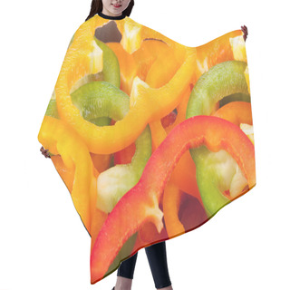 Personality  Colorful Sliced Bell Peppers Hair Cutting Cape