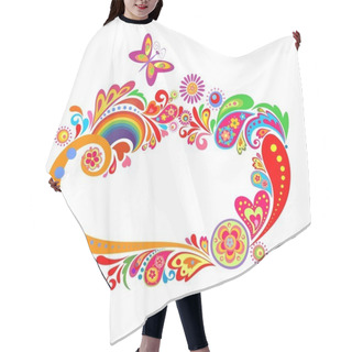 Personality  Summery Colorful Frame Hair Cutting Cape