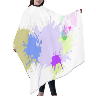 Personality  Abstract Isolated Colorful Pastel Paint And Splatter Background Hair Cutting Cape