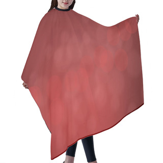 Personality  Red Bokeh Background Hair Cutting Cape