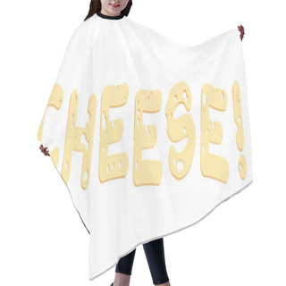 Personality  Cheese Letters Illustration Hair Cutting Cape