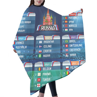 Personality  Football World Championship Groups Hair Cutting Cape