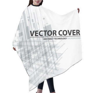 Personality  Abstract Modern Cover With Text And Heading. Technology Or Busi Hair Cutting Cape