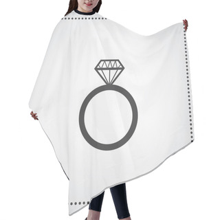 Personality  Diamond Engagement Ring  Hair Cutting Cape
