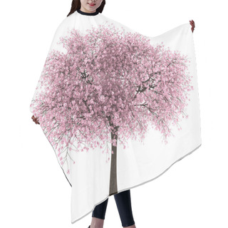 Personality  Sour Cherry Tree Isolated On White Background Hair Cutting Cape