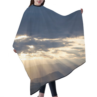 Personality  Sunset And Clouds Sky Hair Cutting Cape