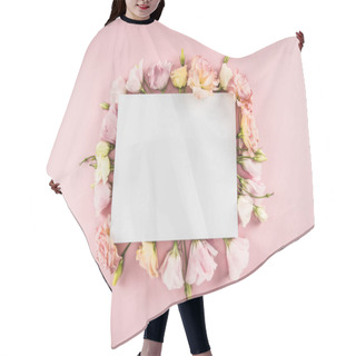 Personality  Beautiful Flowers And Blank Card Hair Cutting Cape