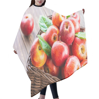 Personality  Red Apple In Basket Hair Cutting Cape