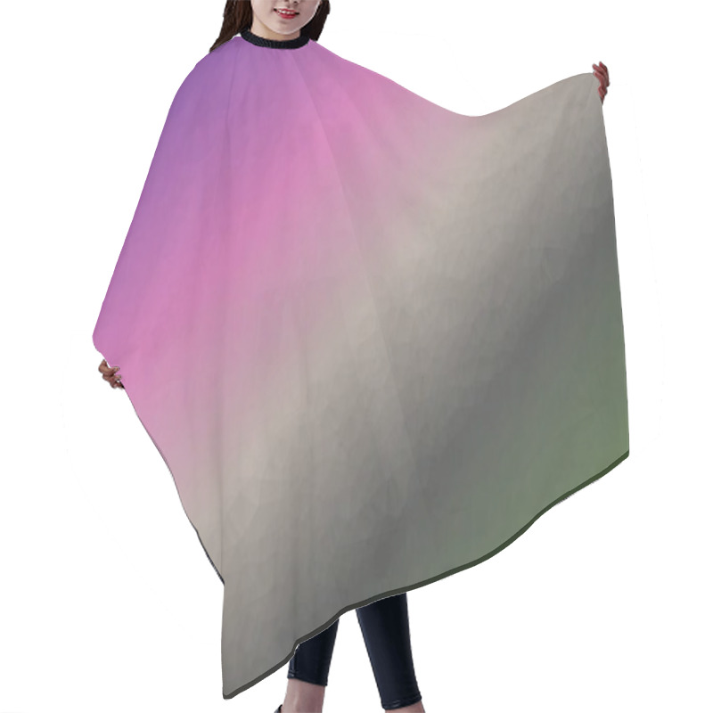 Personality  abstract geometric background with poly pattern hair cutting cape