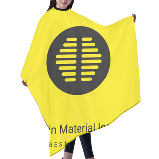 Personality  Bathroom Drainage Of Circular Shape Minimal Bright Yellow Material Icon Hair Cutting Cape