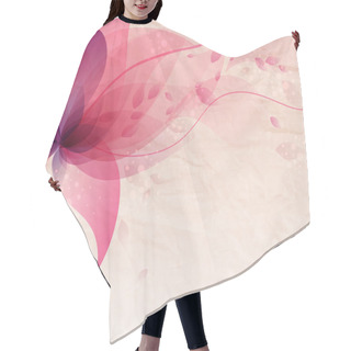 Personality  Abstract Colorful Background  with  flowers Hair Cutting Cape