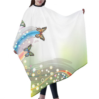 Personality  Springtime Background Hair Cutting Cape