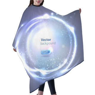 Personality  Vector Glossy Sphere. Abstract Background Hair Cutting Cape