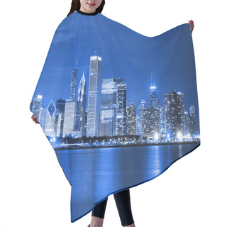 Personality  Clouds At Financial District (night View Chicago) Hair Cutting Cape