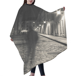 Personality  Cobblestone Street At Night In Paris Hair Cutting Cape