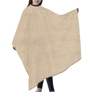 Personality  Old Recycle Striped Kraft Paper Grunge Texture Sample Hair Cutting Cape