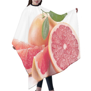 Personality  Grapefruit With Slices. Hair Cutting Cape