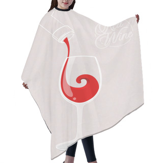 Personality  Red Wine Splash Hair Cutting Cape