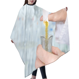 Personality  Yellow Chemical Crystals Hair Cutting Cape