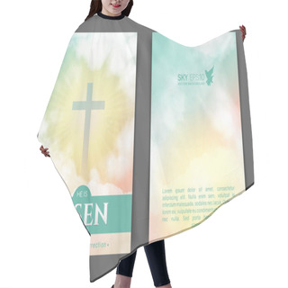 Personality  Christian Religious Design For Easter Celebration. Hair Cutting Cape