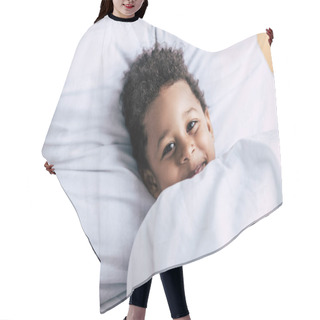 Personality  Happy African American Boy Hair Cutting Cape