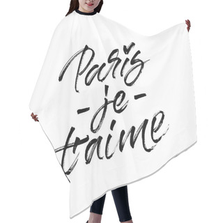 Personality  Paris Je T'aime (I Love You Paris) Lettering For Travel Card Hair Cutting Cape