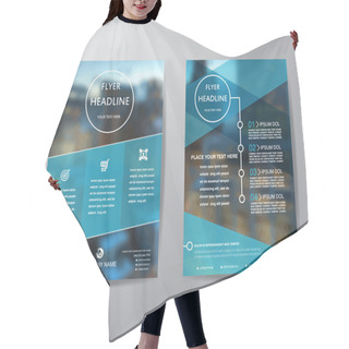 Personality  Business Brochure Flyer Design Layout Template In A4 Size, With  Hair Cutting Cape