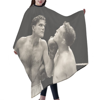 Personality  Angry Boxer Punching Competitor Hair Cutting Cape
