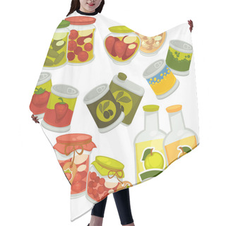 Personality  Preserves Jam Jars Icons Hair Cutting Cape