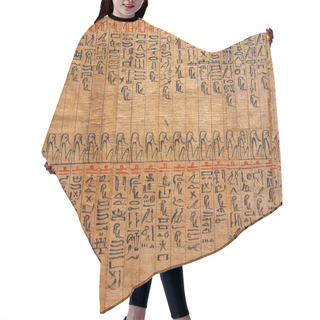 Personality  Ancient Papyrus In Cairo Museum, Egypt - Detail Hair Cutting Cape