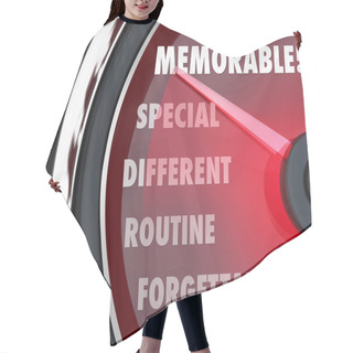 Personality  Memorable Word On A Speedometer Hair Cutting Cape