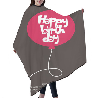 Personality  Happy Birthday Card Hair Cutting Cape