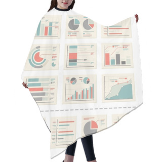 Personality  Design Elements - Analytics, Statistic Report - Vectors Set 2 Hair Cutting Cape