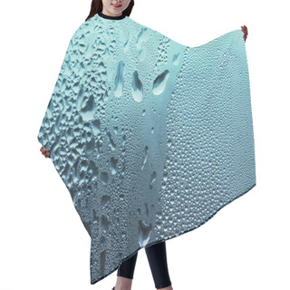 Personality  Blue Water Drop Texture Hair Cutting Cape