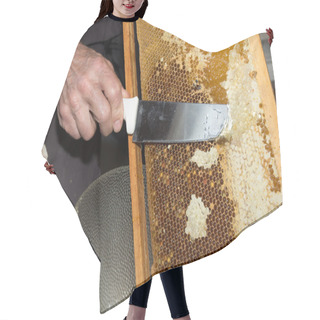 Personality  The Beekeeper Removed The Bees From The Honeycomb Hair Cutting Cape