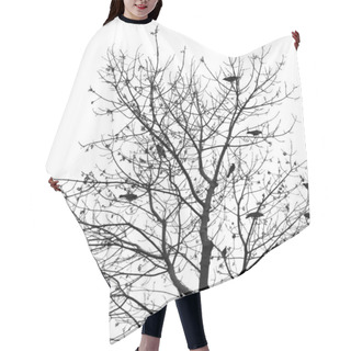 Personality  Silhouette Of A Crow On A Tree Hair Cutting Cape