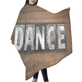 Personality  Dance Concept Metal Letterpress Type Hair Cutting Cape