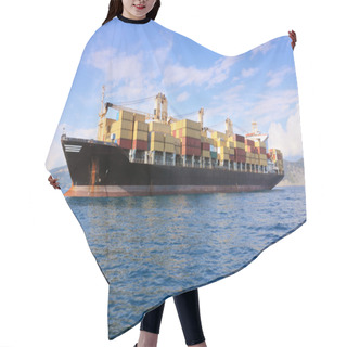 Personality  Container Ship In Sea Hair Cutting Cape