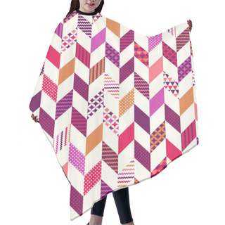 Personality  Geometric Colorful Pattern Hair Cutting Cape