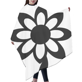 Personality  Flower - Minimalist And Flat Logo - Vector Illustration Hair Cutting Cape