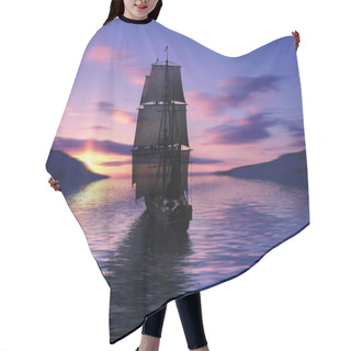 Personality  Sailboat Hair Cutting Cape