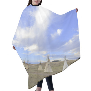 Personality  Teepee (tipi) As Used By Native Americans In The Great Plains And American West Hair Cutting Cape