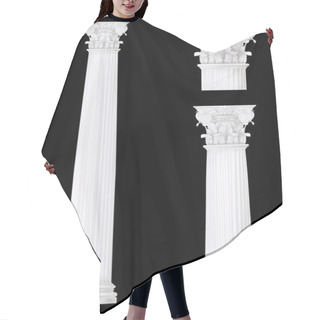 Personality  Classic Style Column Set ,vector Drawing Hair Cutting Cape
