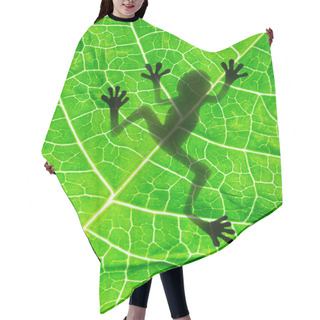 Personality  Frog Shadow Hair Cutting Cape