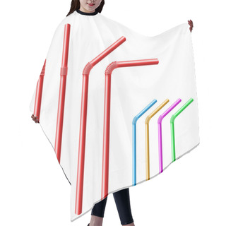 Personality  Drinking Straw Set Hair Cutting Cape