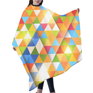 Personality  Abstract Background Made Of Triangles. Hair Cutting Cape