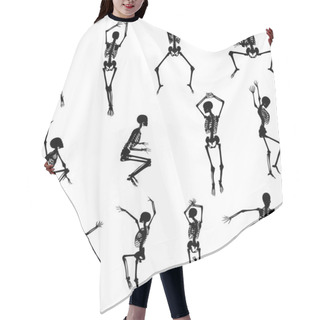 Personality  Dancing Skeletons Hair Cutting Cape