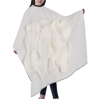 Personality  White Rose Petals Hair Cutting Cape