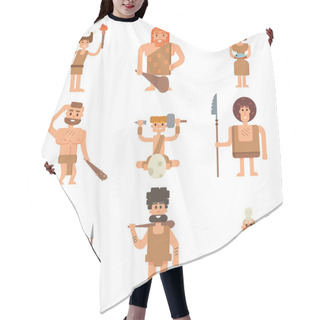 Personality  Caveman Primitive Stone Age People Hair Cutting Cape